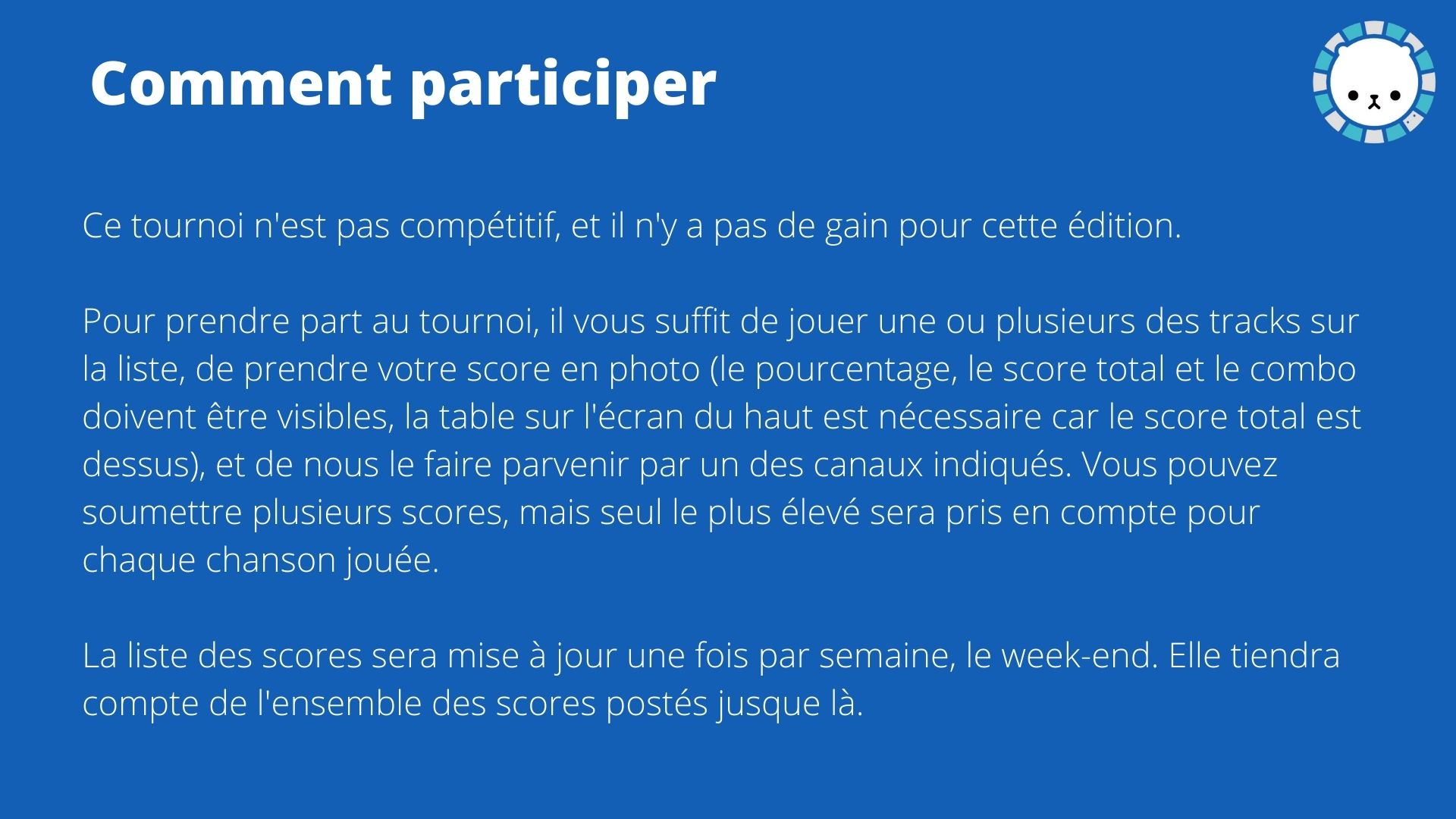 Resultats du tournoi